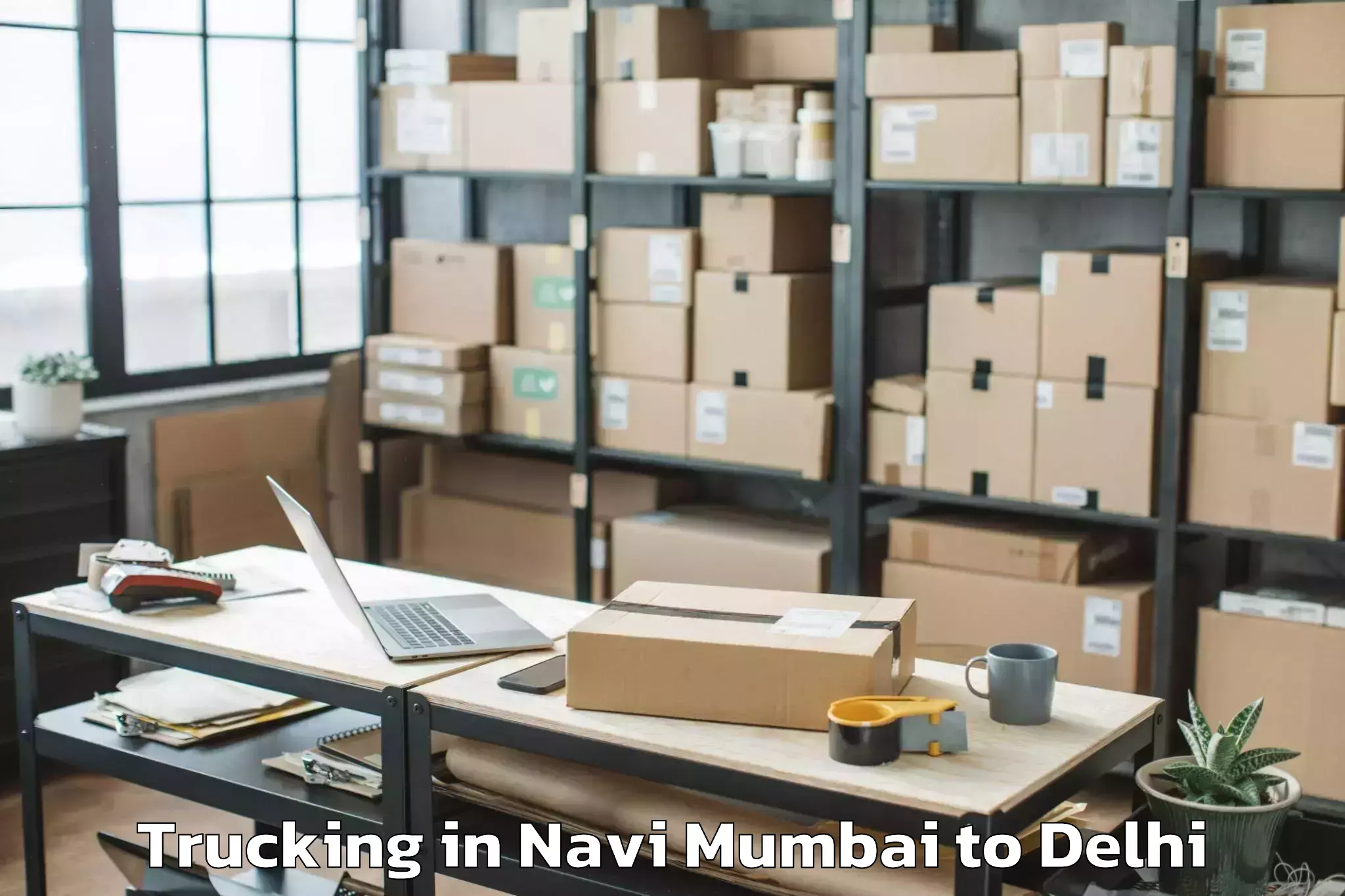 Efficient Navi Mumbai to East Delhi Mall Trucking